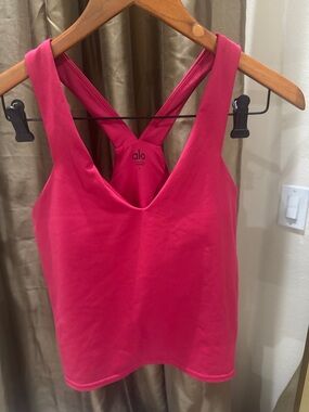 ALO Yoga Hot Pink Racerback Tank Top